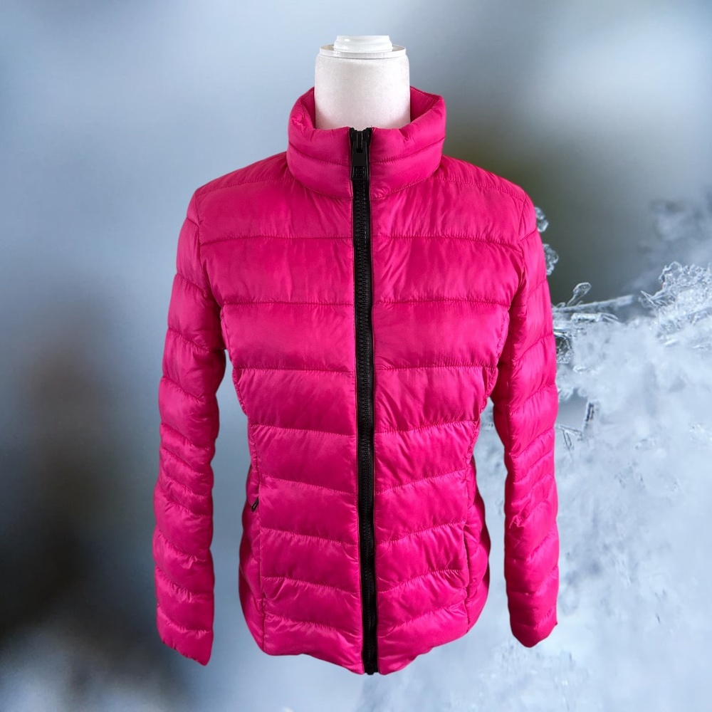 Pink Puffy Packable Jacket by 32 Degrees